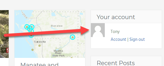 blog account box