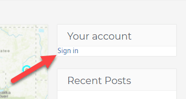 blog box not signed in