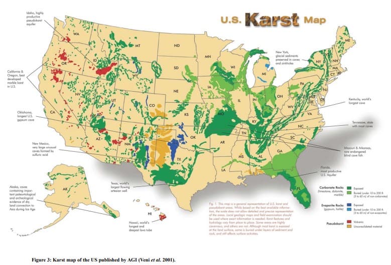 US Karst Map