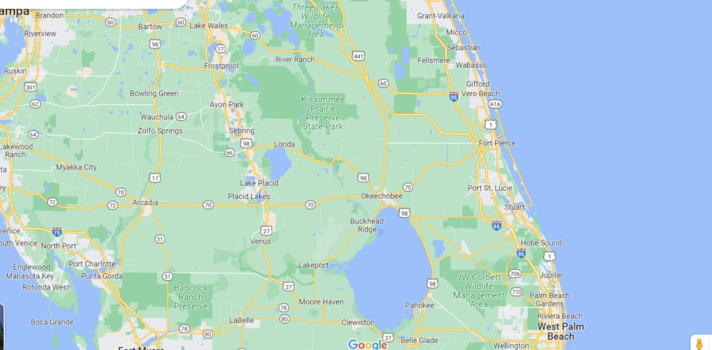 Okeechobee county maps