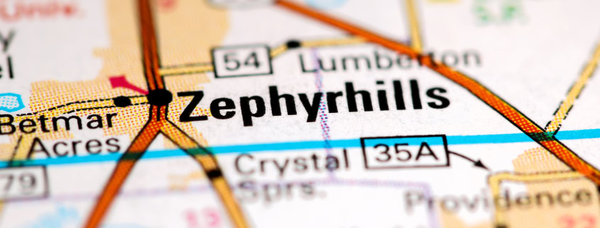 Zephyrhills.,Florida.,Usa,On,A,Map
