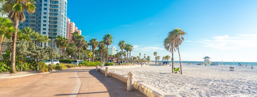 Clearwater,Beach,With,Beautiful,White,Sand,In,Florida,Usa